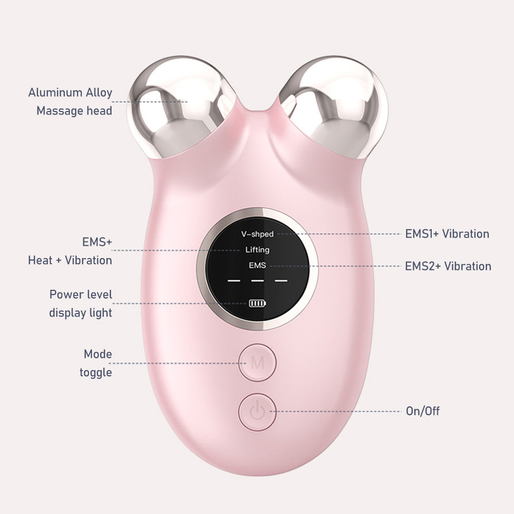 Professional Anti-Aging Microcurrent Facial Device Stainless Steel